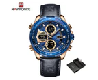 NAVIFORCE New Business Men's Watches Analog Digital Sports Waterproof Wrist Watch Luminous Quartz Male Clock Relogio Masculino