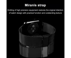 Compatible Apple Watch Strap 38-40mm/42-44mm, Stainless Steel Ring Buckle Metal Strap Replacement-42/44mm black