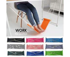 Under-Desk Foot Hammock Office Adjustable Home Office Study Footrest Desk Swing - Black