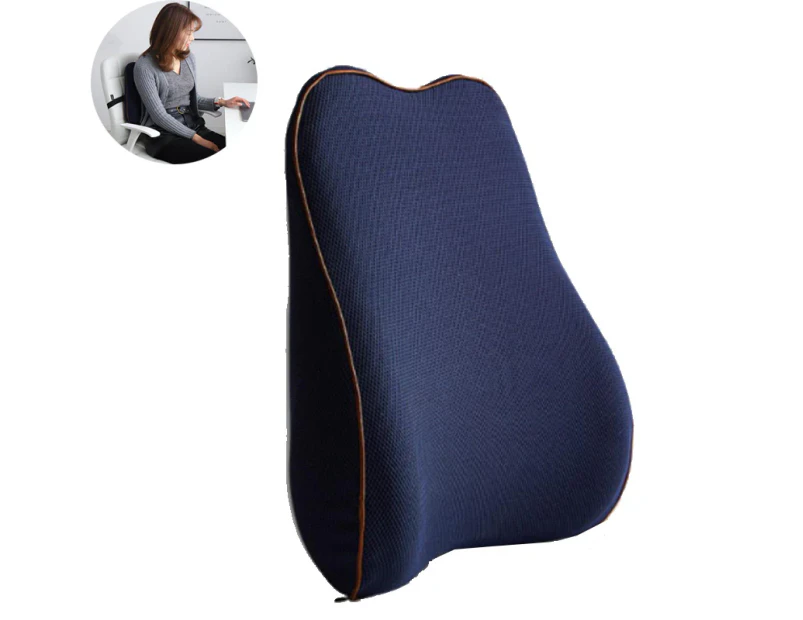 Office Chair Lumbar Support Pillow Car Lumbar Pain Relief Memory Foam Cushion With 3D Mesh Cover Gaming Chair Back Pillow Ergonomic