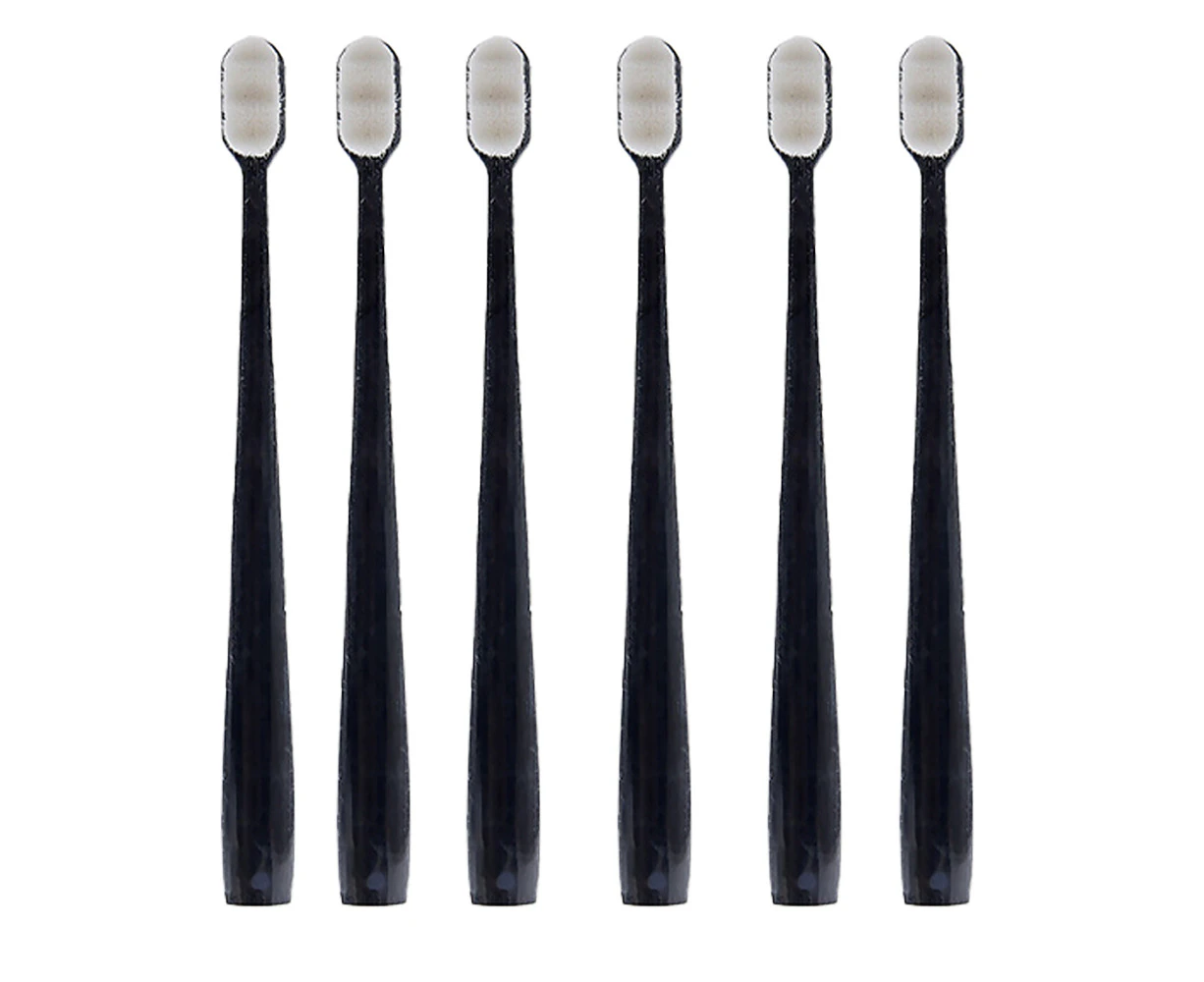 Adult Extra Soft Toothbrush, (Pack of 6) Manual Toothbrushes for Protect Sensitive Gums-style 3