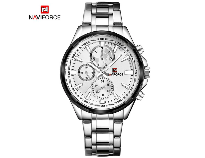 NAVIFORCE Original Men's Luxury Watch Stainless Steel Bracelet for Men Business Date Clock Waterproof Luxuries Male Watches