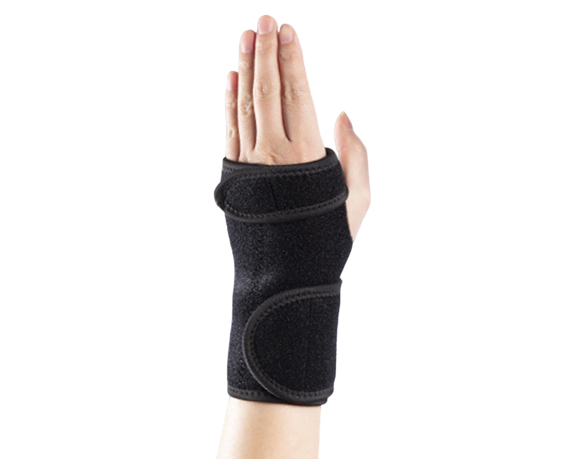 1Pc Wrist Splint Adjustable Wrist Compression Sports Gear Wrist Fitted Stabilizer Splint for Tendonitis -Black