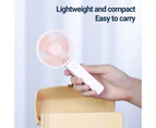 Portable Fan Natural Wind Mute Foldable Storage Mini 3 Gears Handheld USB Charging Fan for Desk - Pink