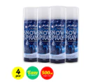 4Pcs Snow Spray Decoration Christmas Craft Windows Tree Easy Clean Large 500ml