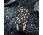 NAVIFORCE New Casual Genuine Leather Male Watches Waterproof Chronograph Wristwatch Quartz Date Display Clock Relogio Masculino