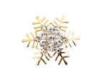 6Pcs Napkin Rings Snowflake Shape Multi-purpose Alloy Snowflake Napkin Rings Set for Gift - Golden