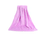 Coral Fleece Blankets Super Soft Shaggy Universal Solid-color Fleece Blankets for Sofa - Purple