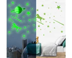 281Pcs Glow In The Dark Stars Wall Decals, Peel And Stick Removable Ceiling Luminous Wall Stickers