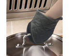 Short Oven Mitts, Heat Resistant Silicone Kitchen Mini Oven Mitts, Baking Grilling Barbecue Microwave Machine Washable - Grey