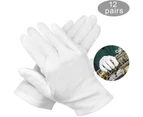 White Cotton Glove, White Glove, White Fabric Gloves, White Work Gloves, Moisturizing Gloves, Jewelry Inspection Gloves