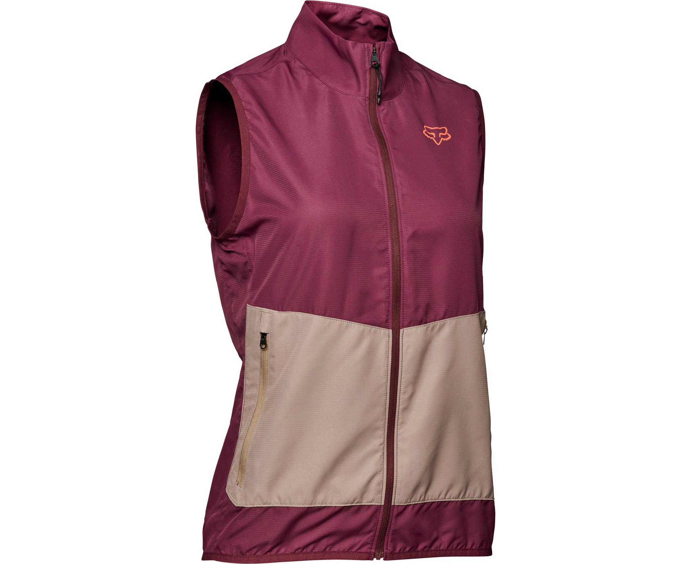 Fox Ranger Wind Womens Vest - Dark Maroon