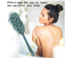 Back Scrubber for Shower, Long Handle Bath Sponge Shower Brush, Soft Nylon Mesh Back Cleaner Washer, Body Bath Brush