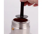2 in 1 Plastic Coffee Powder 10g Measuring Scoop Tamper Espresso Spoon Utensil-Black