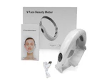 EMS Facial Lifting Device Facial Massager LED Photon Therapy Face Slimming Vibration Chin V Line Lift Belt Cellulite Jaw Device - White