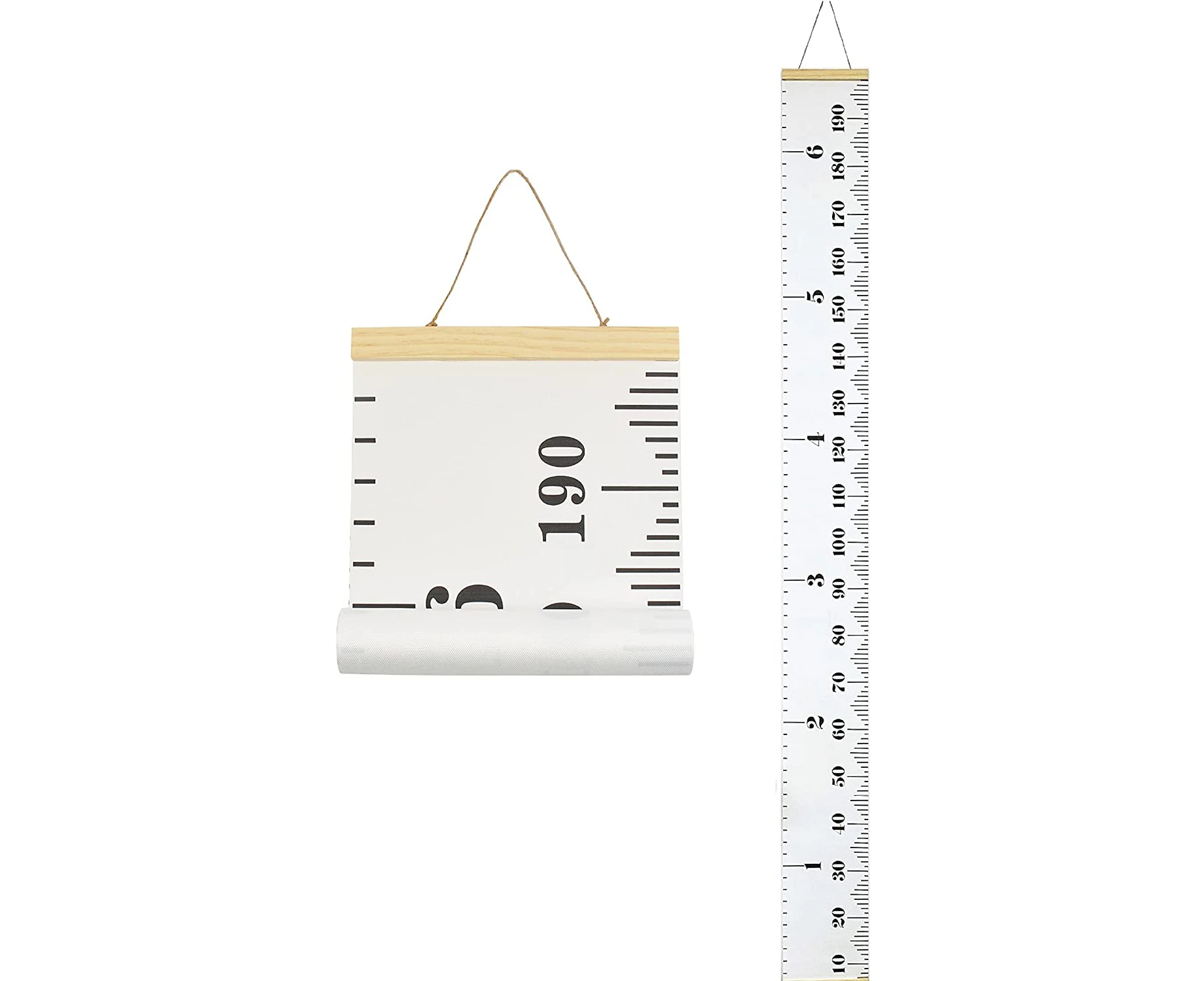 Kids Growth Chart, Fabric Canvas Height Measurement Ruler From Baby To Adult, 7.9 X 79In