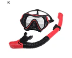 Convenient Diving Glasses Professional Silicone Breath Separation Anti-fog Diving Goggles for Outdoor K