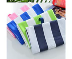 80x160cm Microfiber Quick-dry Striped Soft Absorbent Gym Pool Beach Bath Towel - Purplish Blue