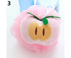 Soft Fruit Shape Bath Puff Shower Sponge Body Foam Bubble Net Ball Body Scrub