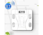 Smart Bluetooth Weight Scale Home Body Fat Measurement Health Scale Solar + Charge Model(Curve White)