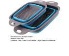 2Pcs Useful Folding Drain Baskets Reusable Collapsible