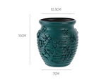 puluofuh Creative Flower Vase Decorative Nordic Style Flower Arrangement Hydroponic Vase Home Decor-Navy Blue