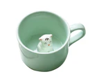 3D Effect Water Mug Exquisite Ceramic Creative Animal Decor Milk Cup for Home E