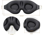 Sleep Mask for Women Men, 100% Blockout Light Eye Mask for Sleeping 3D Contoured Blindfold, Upgraded Eye Cover