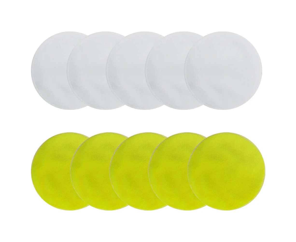 Reusable Makeup Remover Pads - 10 Pieces Soft Organic Cotton Rounds with Washable Drawstring