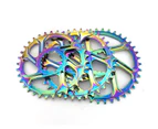 32T/34T/36T/38T Bike GXP Round Narrow Wide Single Tooth Chainring Chainwheel-32