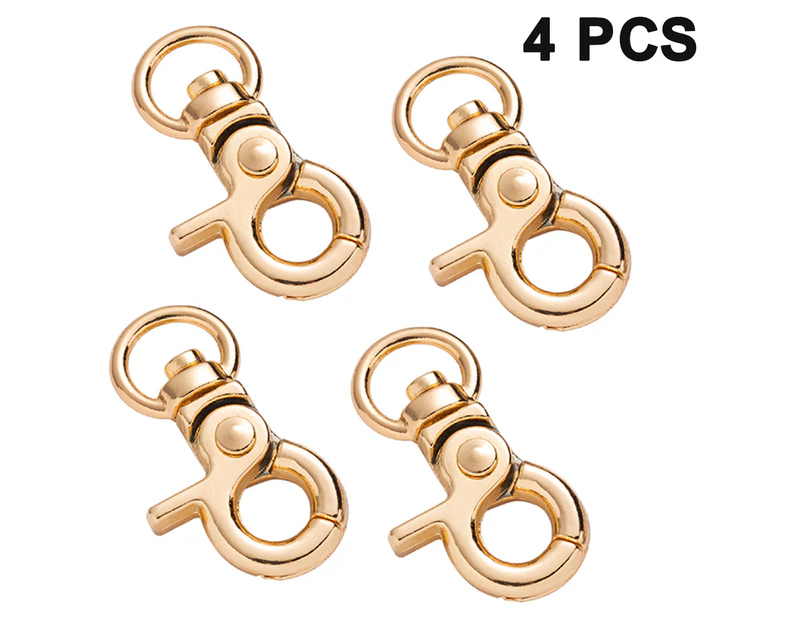 4 pcs Carabiner Hook with Swivel Joint / Swivel Head for Dog Leash, Also for Key Pendant