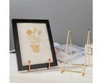 Metal Display Stands, 4pcs Improved Anti-Slip Plate Holder Display Stand, Picture Frame Holder Stand-large