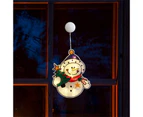 Bestier Lighted Window Ornament for Christmas Bettery Operated with Suction Cup-Snowman