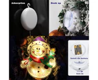 Bestier Lighted Window Ornament for Christmas Bettery Operated with Suction Cup-Snowman