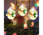 Bestier Lighted Window Ornament for Christmas Bettery Operated with Suction Cup-Snowman