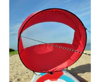Wind Sail with Clear Window Perfect Protection Foldable Ultralight Summer Surfing Downwind Sail for Kayaking Red