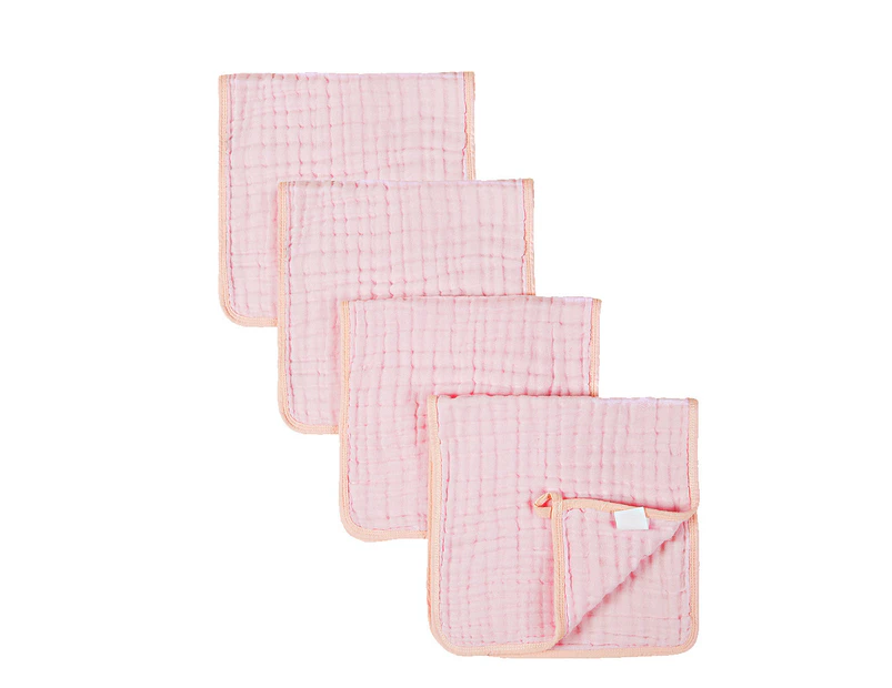 6 Layers Extra Absorbent And Soft,,Four In Pink