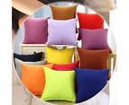 Fashion Simple Solid Color Throw Cushion Square Cover Pillow Case Home Decor-Yellow