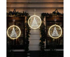 Bestier 4Pcs Christmas Hanging 3D Lights Battery Operated Window Decorations-SetA