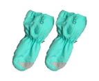 1 Pair Ski Gloves Extended Cuff Waterproof Lint Thickened Wrapped Finger Winter Snow Kids Warm Gloves for Autumn-Green