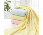 70x140cm Microfiber Bear Soft Water Absorbent Shower Bath Beach Towel Blanket Pink