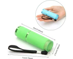 LED Glow In Dark Flashlights,Rubber Coated Mini Flashlights with Straps, Portable Handy Lights for Camping, Hiking, Indoor, Assorted Colors-6