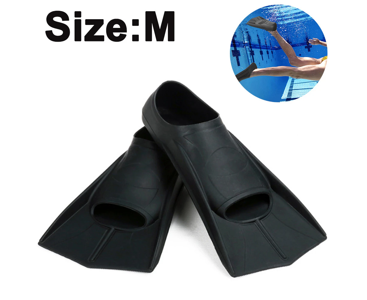 Swimming Training Fins Swim Flippers Travel Size for Snorkeling Diving Pool Activities Men Women Kids New Two Trendy-m