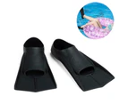 Swimming Training Fins Swim Flippers Travel Size for Snorkeling Diving Pool Activities Men Women Kids New Two Trendy-m