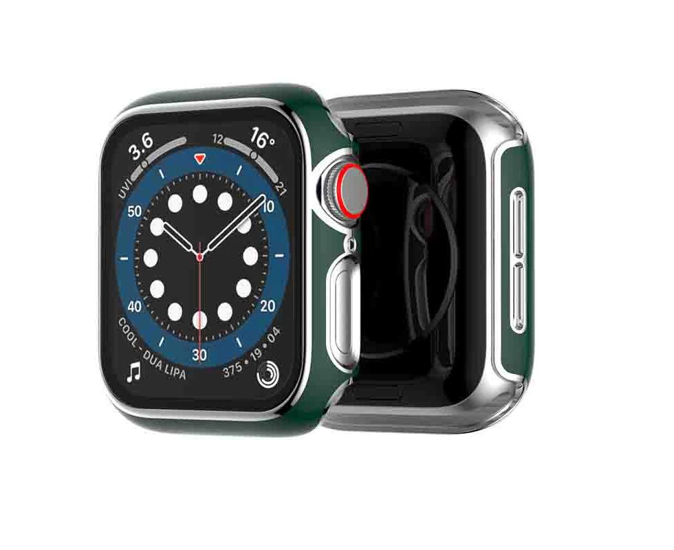 RITCHE Screen Protective Case Laser Carve Lightweight Fit For Apple Watch -Green