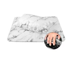 Nail Armrest Marble Manicure Hand Pillow PU Leather Hand Pad Non-Slip Foldable Desk Mat Desk Table for Nail Art