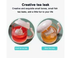 Creative Cute Animal Glass Cup Tea Mug With Fish Tea Infuser Tea Separation Strainer Filter with Handle-style 1