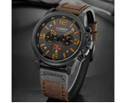 CURREN Watch Men Fashion Casual Quartz Watches Military Outdoor Sport Watch Male Leather Waterproof Date Clock Relogio Feminino