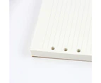 6-Hole Punched Loose Leaf Paper for 6-Ring Binders, 40 Sheets Per Pack