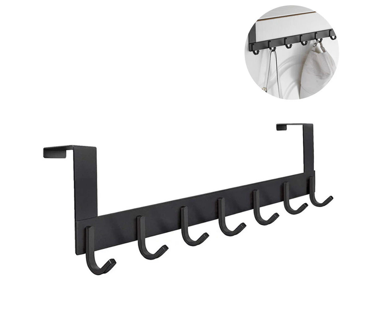 Over The Door Hook Hanger, Heavy-Duty Storage for Coat, Towel- 7 Hooks Clothes hook